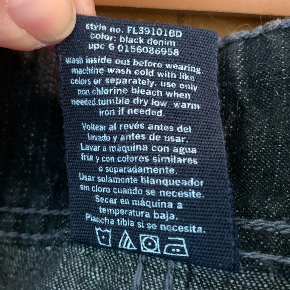 Faded Glory Black Denim Skirt 18 - Picture 4 of 5